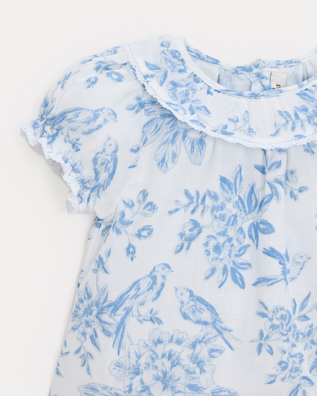 Blouse manches courtes Thelma Imprimé porcelaine Natalys