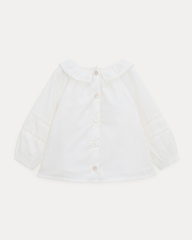 Blouse à manches longues Adèle Coloris écru Natalys