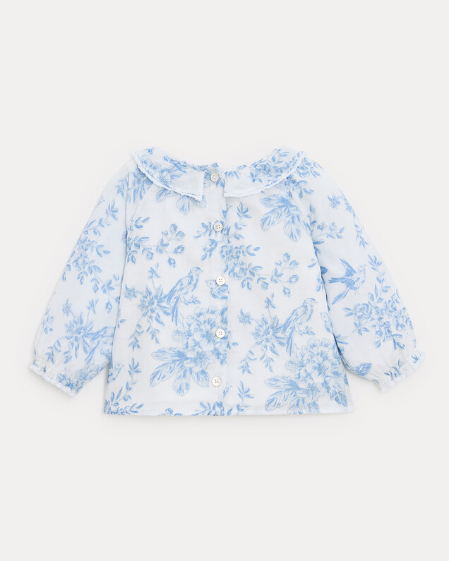 Blouse à manches longues Adèle Imprimé porcelaine Natalys