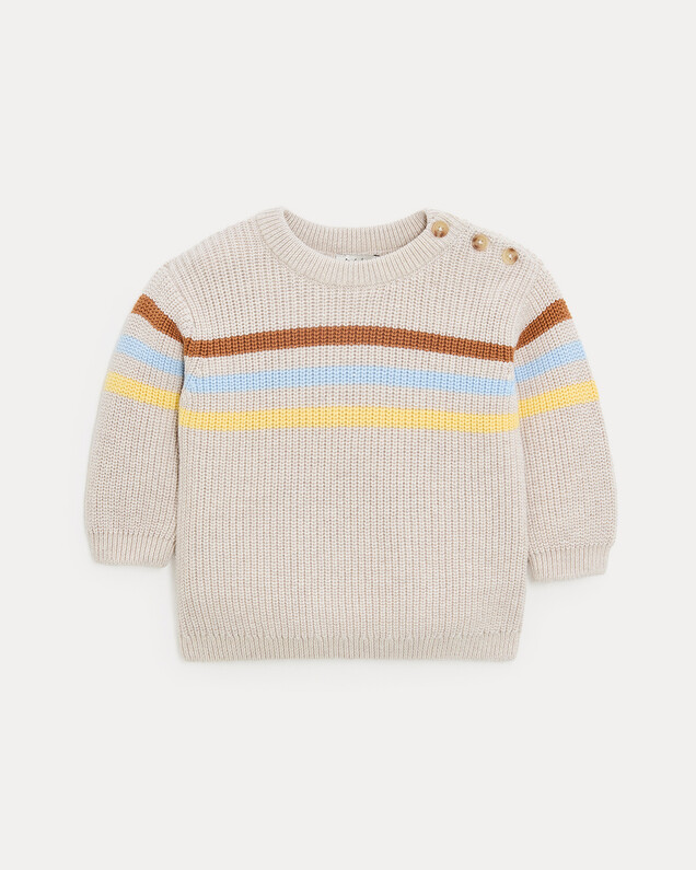 Pull en tricot fantaisie Willie Coloris beige Natalys