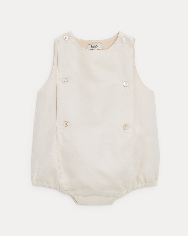 Barboteuse en twill Honoré Coloris beige Natalys
