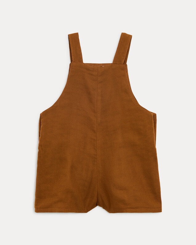 Salopette courte en gaze de coton Edgar Coloris noisette Natalys