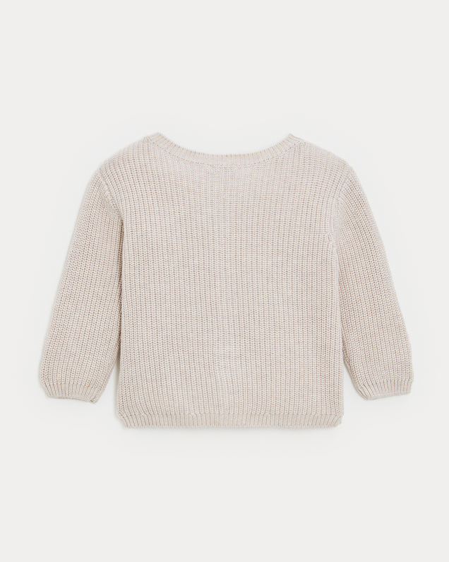 Gilet en tricot fantaisie James Coloris beige Natalys