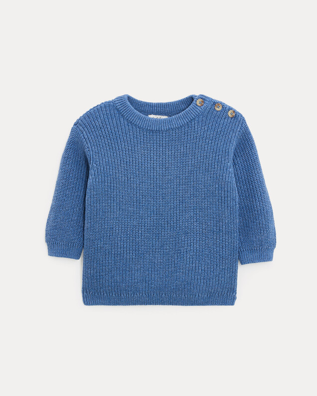 Pull en tricot fantaisie Willie Coloris bleu nattier Natalys