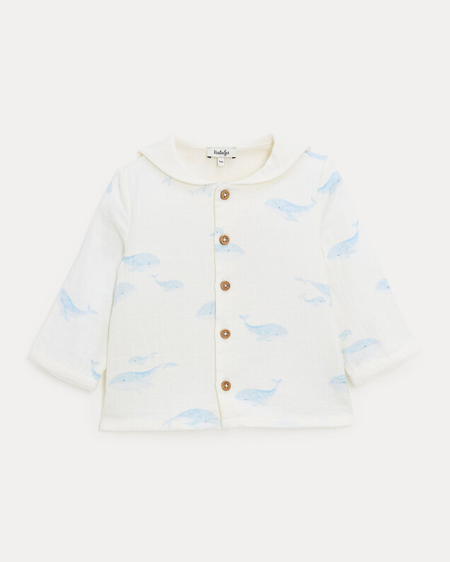 Chemise à manches longues Augustin Imprimé baleines Natalys