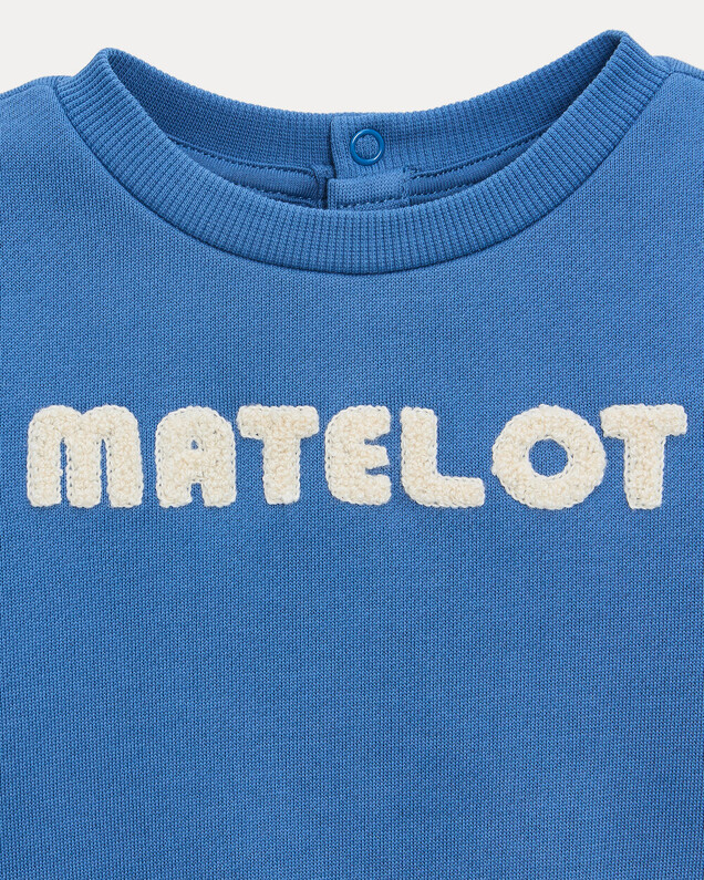 Pull en molleton Matelot Jo Coloris bleu Natalys