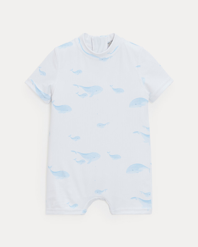 Combinaison de bain anti UV Marcel Imprimé baleines Natalys