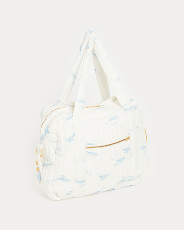 Sac &agrave; langer Auguste Imprim&eacute; baleines  Natalys