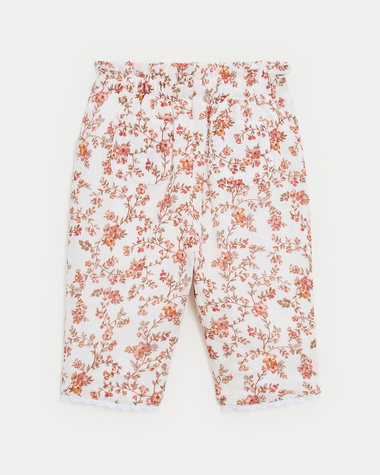 Pantalon en gaze de coton Paula Imprim&eacute; arabesque  Natalys