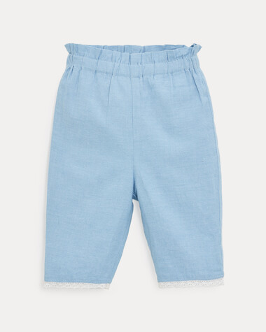 Pantalon en chambray Paula Coloris bleu clair  Natalys