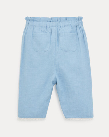 Pantalon en chambray Paula Coloris bleu clair  Natalys