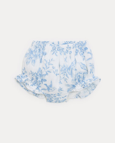 Bloomer en gaze de coton Z&eacute;lie Imprim&eacute; porcelaine  Natalys
