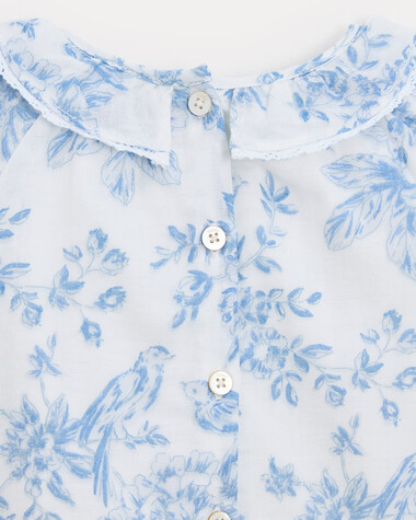 Blouse &agrave; manches longues Ad&egrave;le Imprim&eacute; porcelaine  Natalys