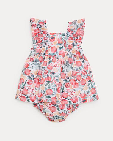 Robe sans manches Eglantine Imprim&eacute; grenade  Natalys