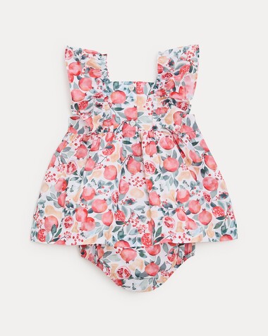 Robe sans manches Eglantine Imprim&eacute; grenade  Natalys
