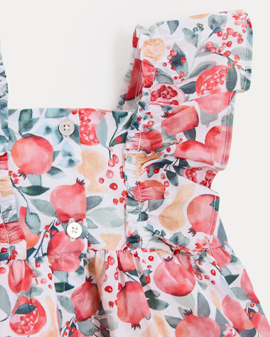 Robe sans manches Eglantine Imprim&eacute; grenade  Natalys