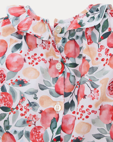 Blouse manches courtes Thelma Imprim&eacute; grenade  Natalys