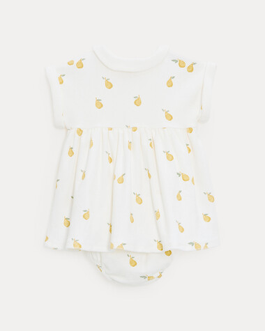 Robe en &eacute;ponge L&eacute;onie Imprim&eacute; poires  Natalys
