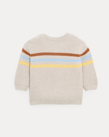 Pull en tricot fantaisie Willie Coloris beige  Natalys