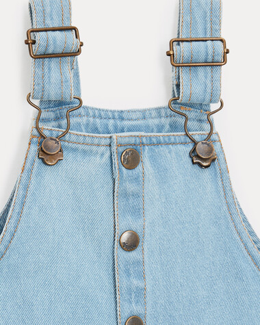Salopette longue en denim Jack Coloris bleu  Natalys