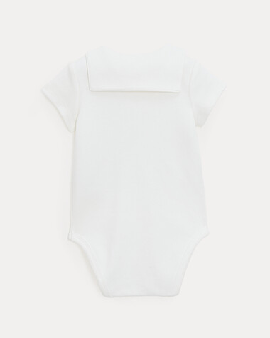 Body col marin brod&eacute; petit matelot Mar... Coloris &eacute;cru  Natalys