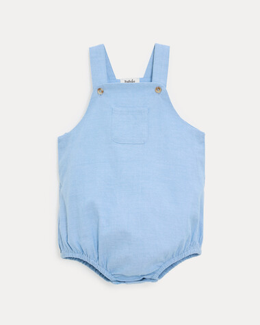 Barboteuse en chambray Octave Coloris bleu clair  Natalys
