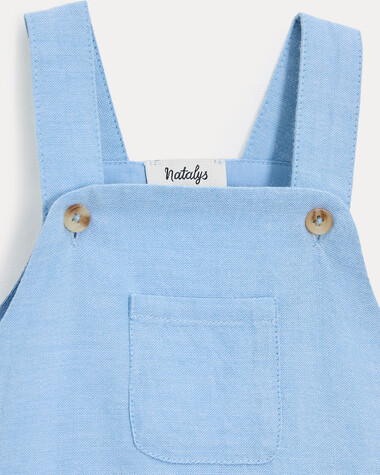 Barboteuse en chambray Octave Coloris bleu clair  Natalys