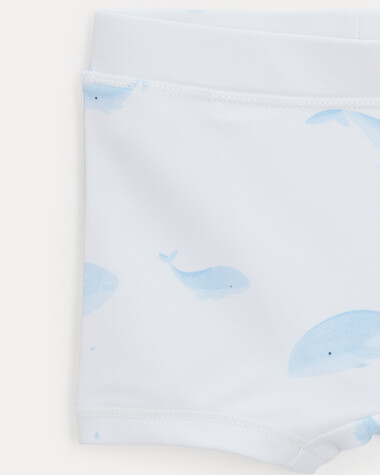 Short de bain anti UV Paulin Imprim&eacute; baleines  Natalys