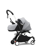 Poussette YOYO³ pack nouveau-né 0+ avec cadre blanc Coloris stone Stokke