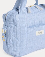 Sac à langer Auguste Imprimé carreaux bleu Natalys