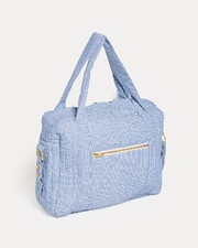 Sac à langer Auguste Imprimé carreaux bleu Natalys
