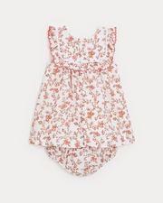Robe &agrave; volants Coline Imprim&eacute; arabesque  Natalys