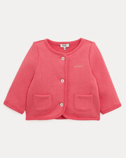Gilet en molleton brod&eacute; bonheur Camill... Coloris grenadine  Natalys