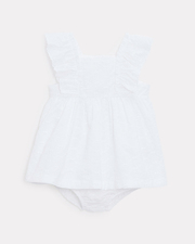 Robe en broderie sans manches Eglantine Coloris &eacute;cru  Natalys