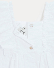 Robe en broderie sans manches Eglantine Coloris &eacute;cru  Natalys