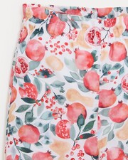 Pantalon en voile de coton Paula Imprim&eacute; grenade  Natalys