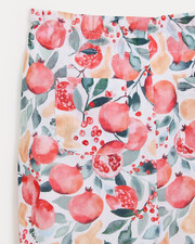 Pantalon en voile de coton Paula Imprim&eacute; grenade  Natalys