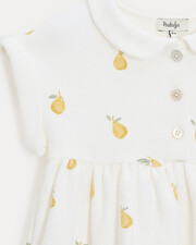 Robe en &eacute;ponge L&eacute;onie Imprim&eacute; poires  Natalys