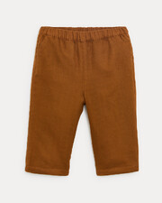 Pantalon en gaze de coton Achille Coloris noisette  Natalys