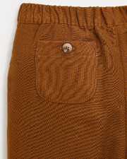 Pantalon en gaze de coton Achille Coloris noisette  Natalys