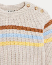 Pull en tricot fantaisie Willie Coloris beige  Natalys