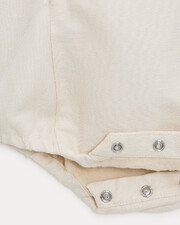 Barboteuse en twill Honor&eacute; Coloris beige  Natalys