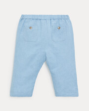 Pantalon en chambray Achille Coloris bleu clair  Natalys