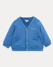 Gilet en molleton Georges Coloris bleu nattier  Natalys