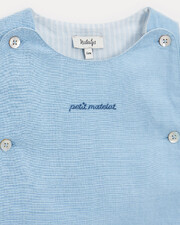 Combinaison longue en chambray Marceau Coloris bleu clair  Natalys
