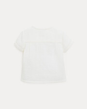 Chemise &agrave; manches courtes Th&eacute;odore Coloris &eacute;cru  Natalys