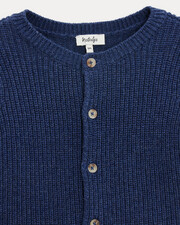 Gilet en tricot fantaisie James Coloris bleu nattier  Natalys
