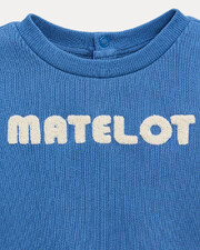 Pull en molleton Matelot Jo Coloris bleu  Natalys