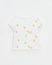 Tee shirt manches courtes en &eacute;ponge Lubi... Imprim&eacute; poires  Natalys