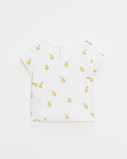 Tee shirt manches courtes en &eacute;ponge Lubi... Imprim&eacute; poires  Natalys